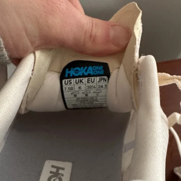 Hoka Cream Athletic Sneakers - Picture 4 of 6